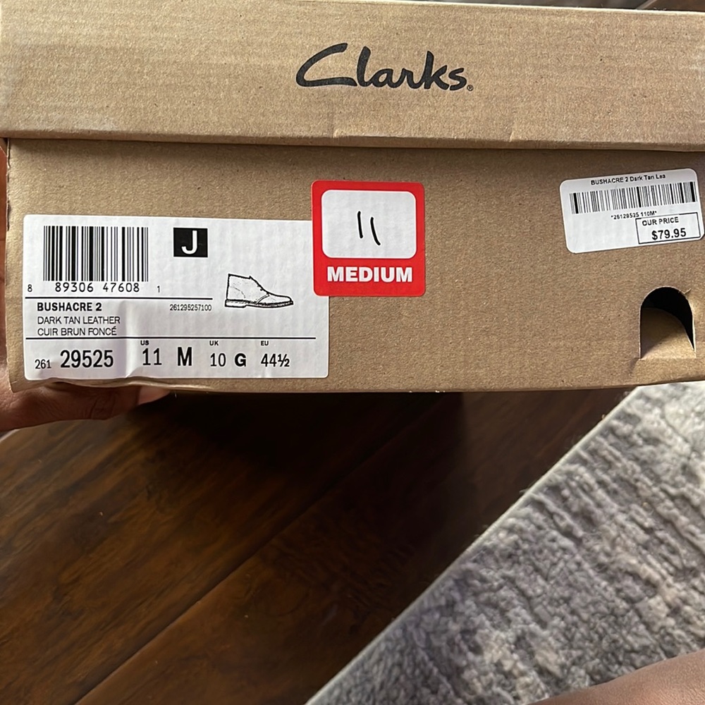 Men’s Dark Tan Clark’s Dress Shoe